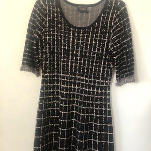 Women’s dress size medium Black and off white Just....Taylor